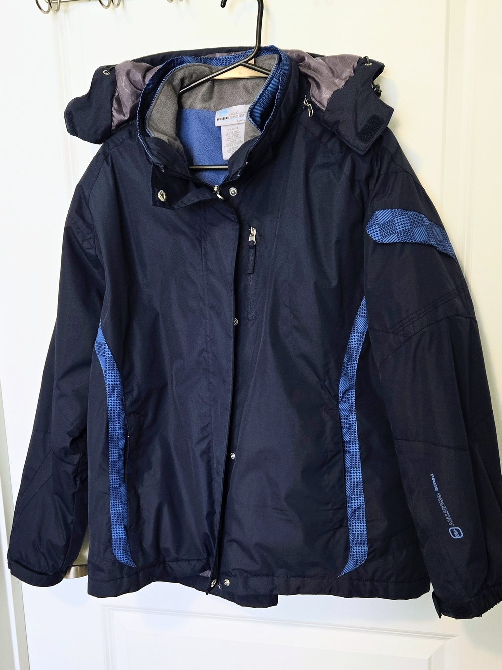 Free Country Mens Navy Jacket XL MENS 3 In1 Weather Proof Vintage O7 New No Tags